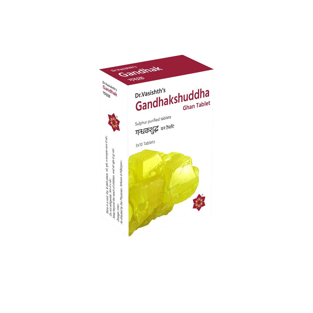 Dr Vasishth Gandhak Shuddha 30 Tablet