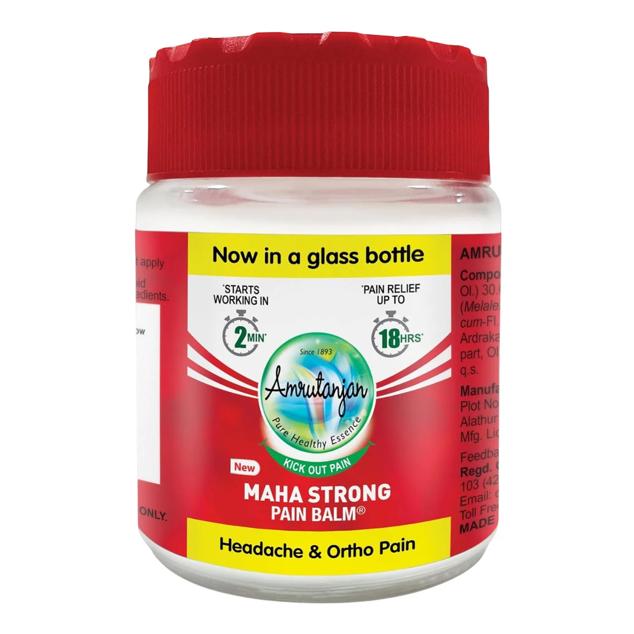 Amrutanjan Ayurvedic Maha Strong Pain Balm