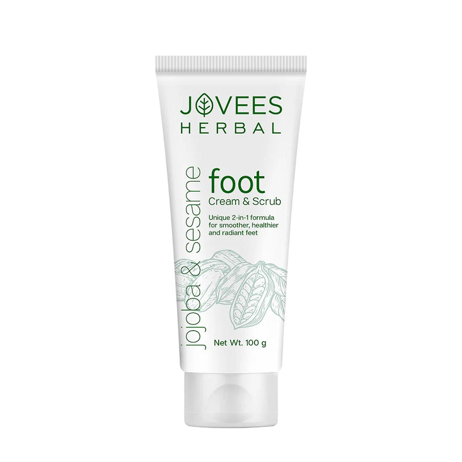 Jovees Herbal Cosmetics 2-in-1 Foot Care Cream & Scrub 100g
