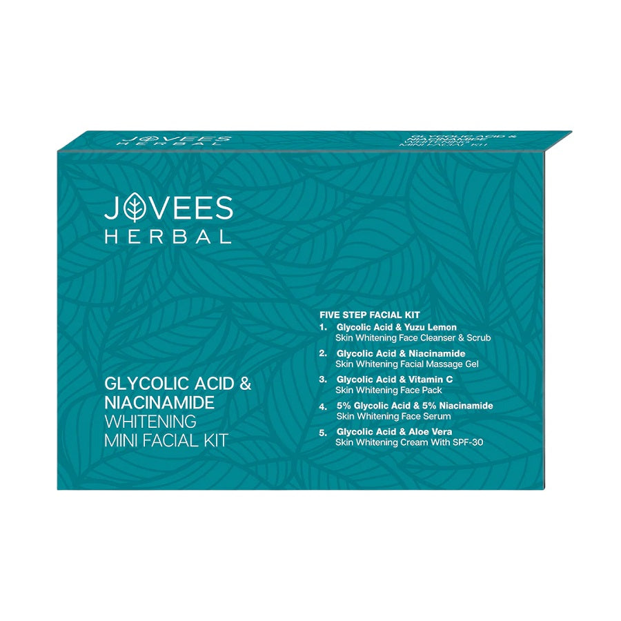 Jovees Herbal Cosmetics Glycolic Acid & Niacinamide Whitening Mini Facial Kit