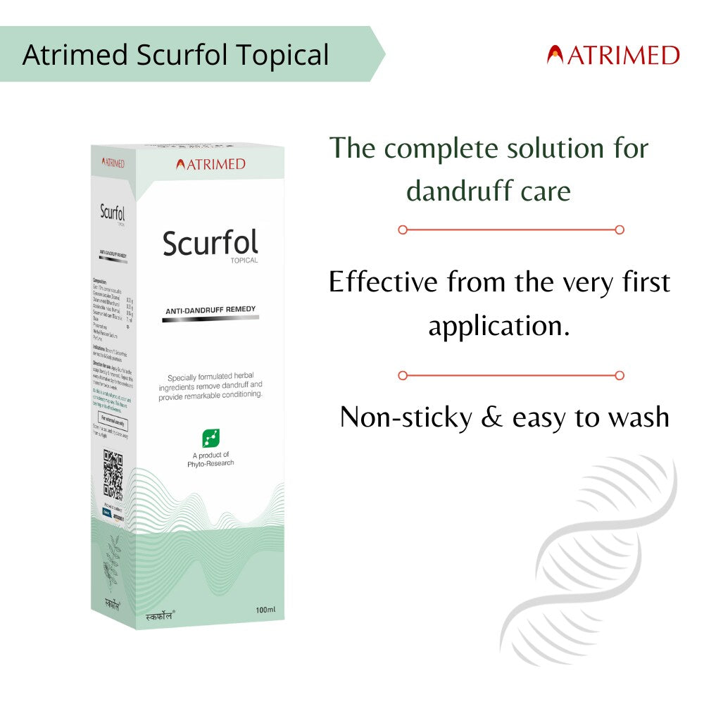 Atrimed Ayurvedic Scurfol Topical Shampoo 100ml