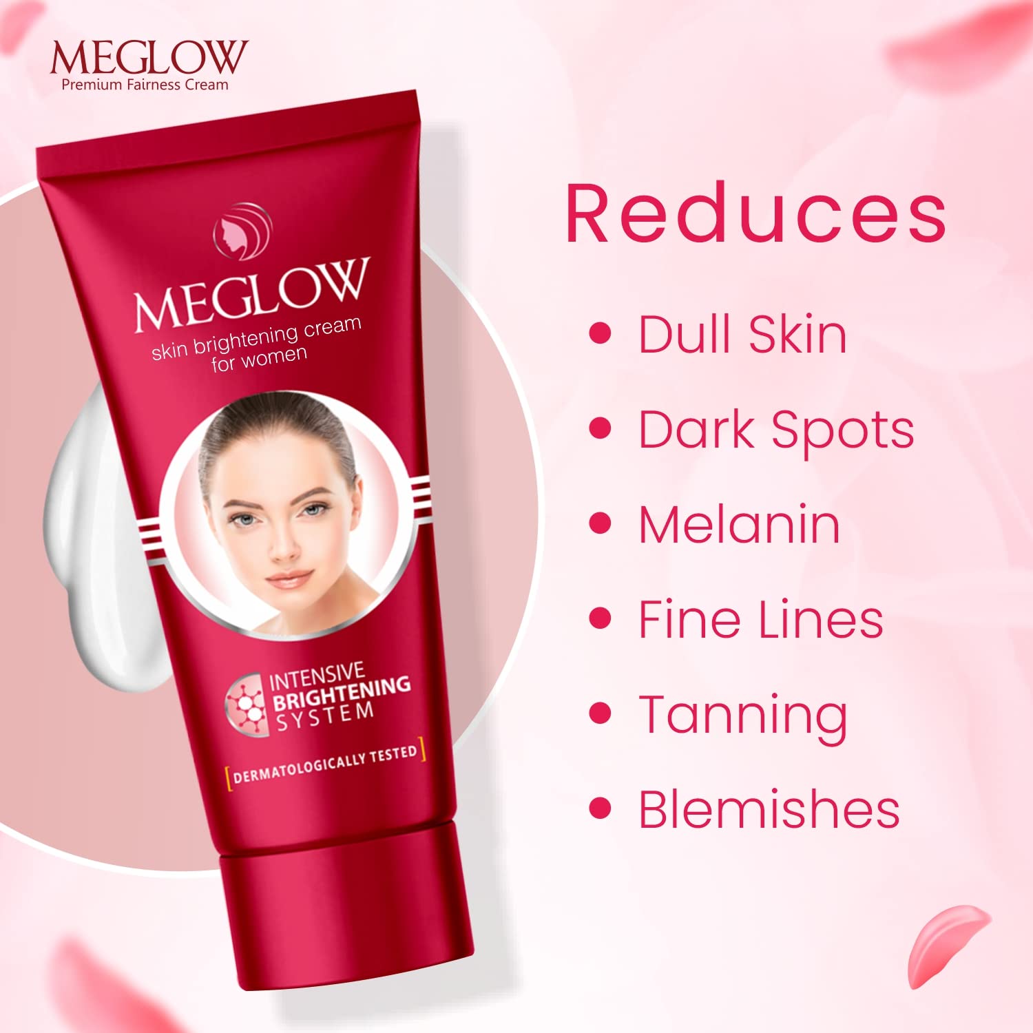 Leeford Meglow Skin Brightening Cream For Women