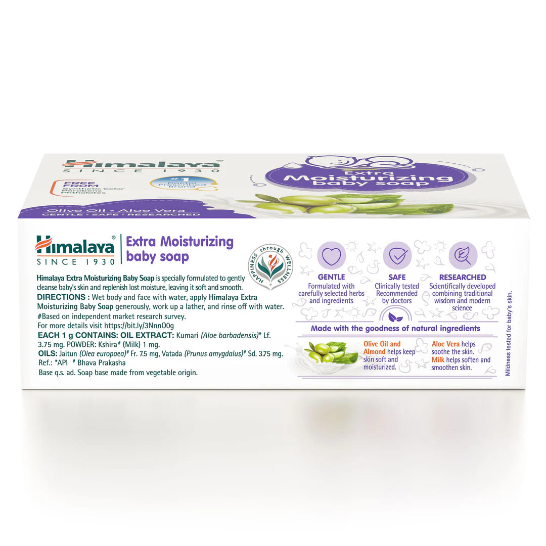 Himalaya Extra Moisturizing Baby Care Gently Cleanses Winter Soap