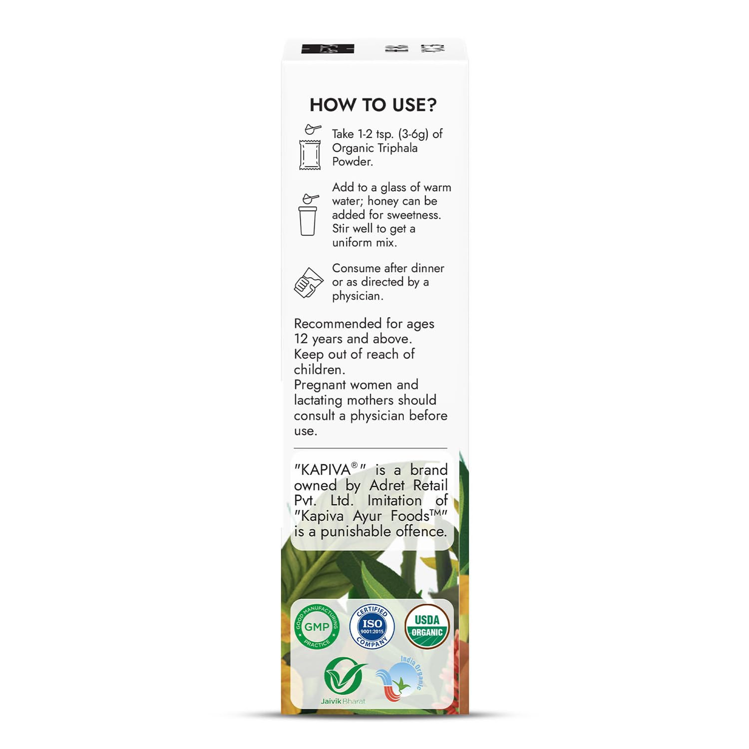 Kapiva Ayurvedic Organic Triphala Powder 100g