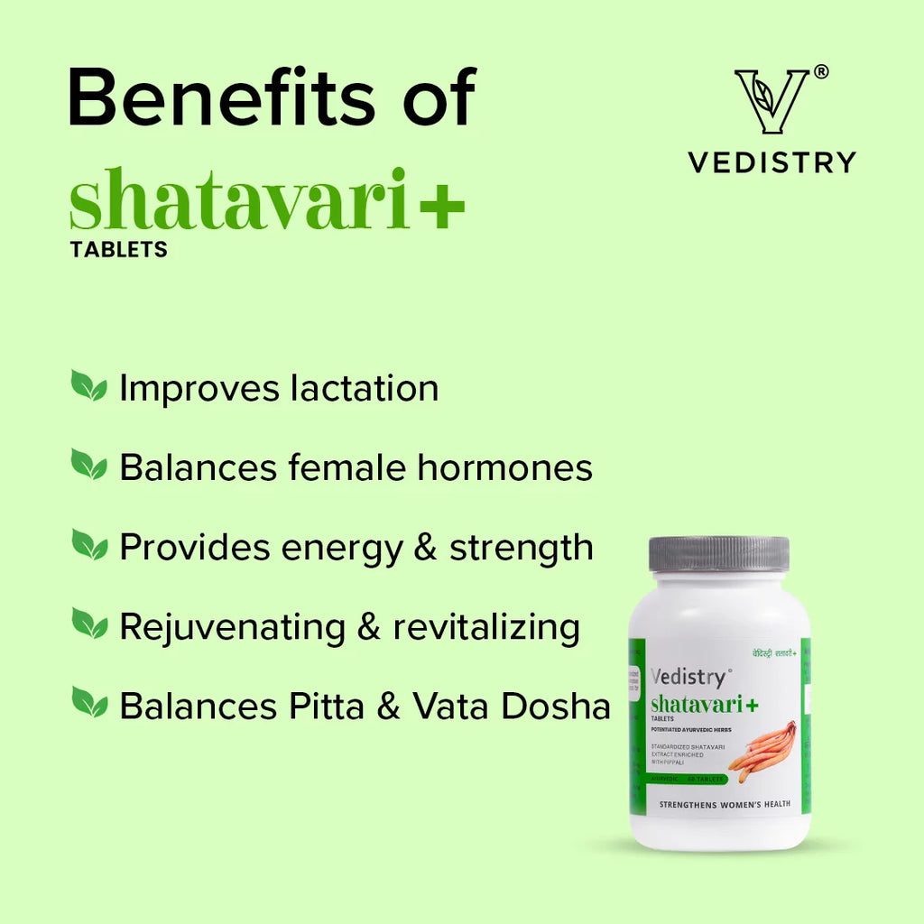 Vedistry Ayurvedic Shatavari+ 60 Tablets