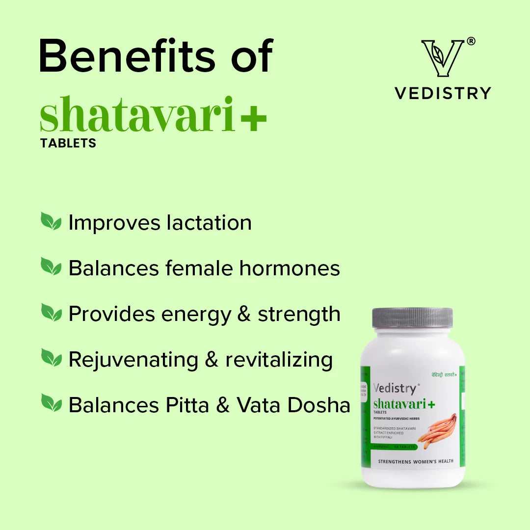 Vedistry Ayurvedic Shatavari+ 60 Tablets
