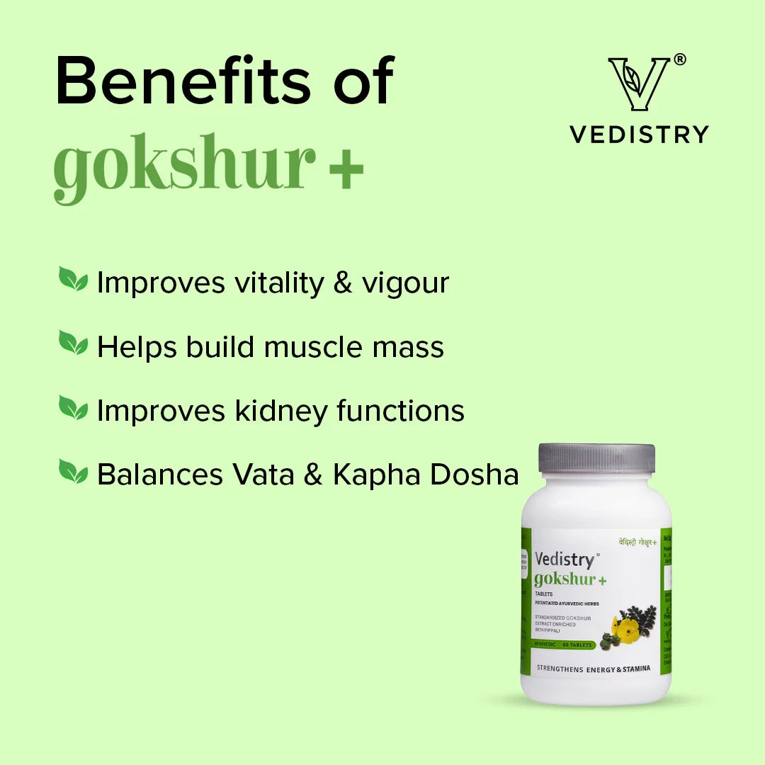 Vedistry Ayurvedic Gokshur+ 60 Tablets