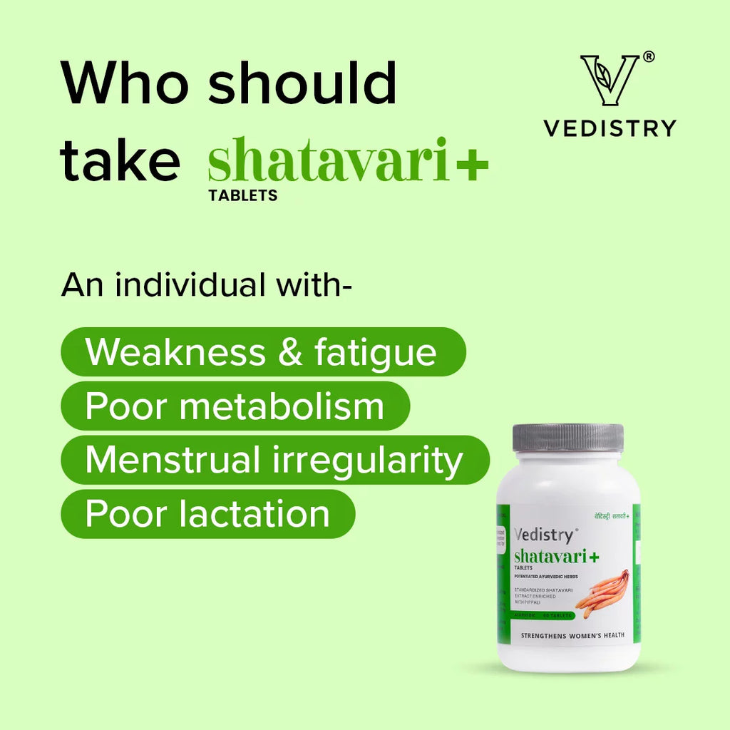 Vedistry Ayurvedic Shatavari+ 60 Tablets