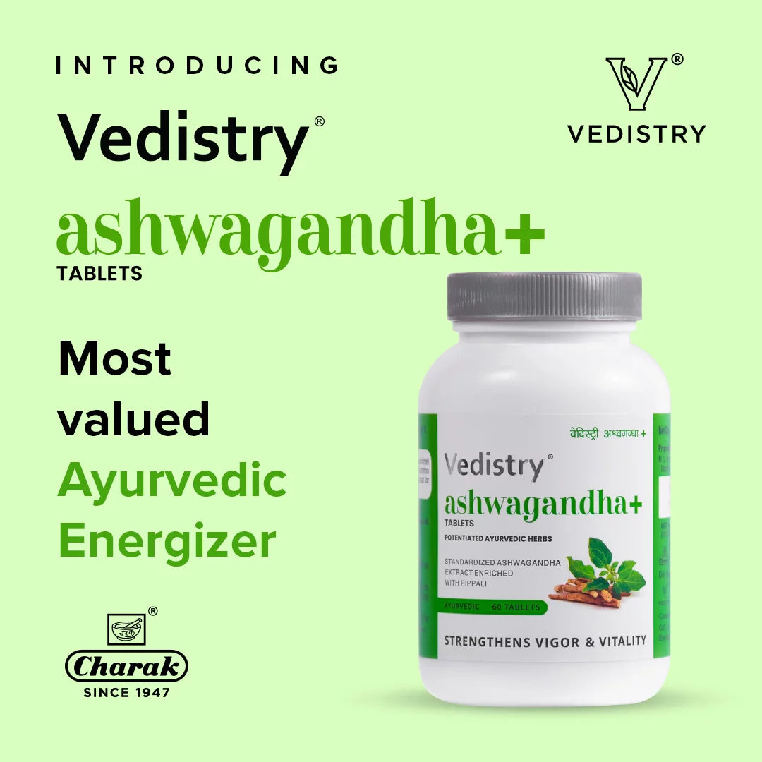Vedistry Ayurvedic Ashwagandha + 60 Tablets