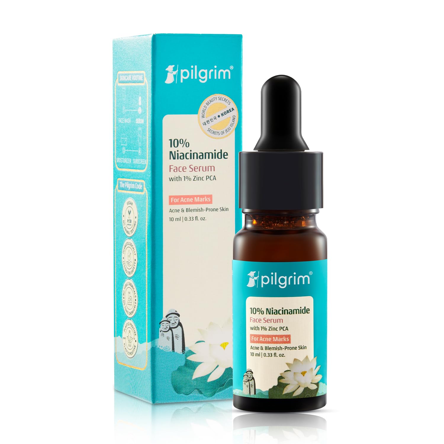 Pilgrim Cosmetics 10% Niacinamide Face Serum With 1% Zinc PCA 30ml