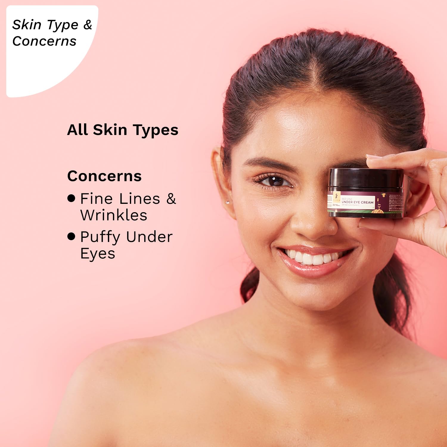 Pilgrim Cosmetics Red Vine Under Eye Cream with Retinol & Vitamin C 30gm