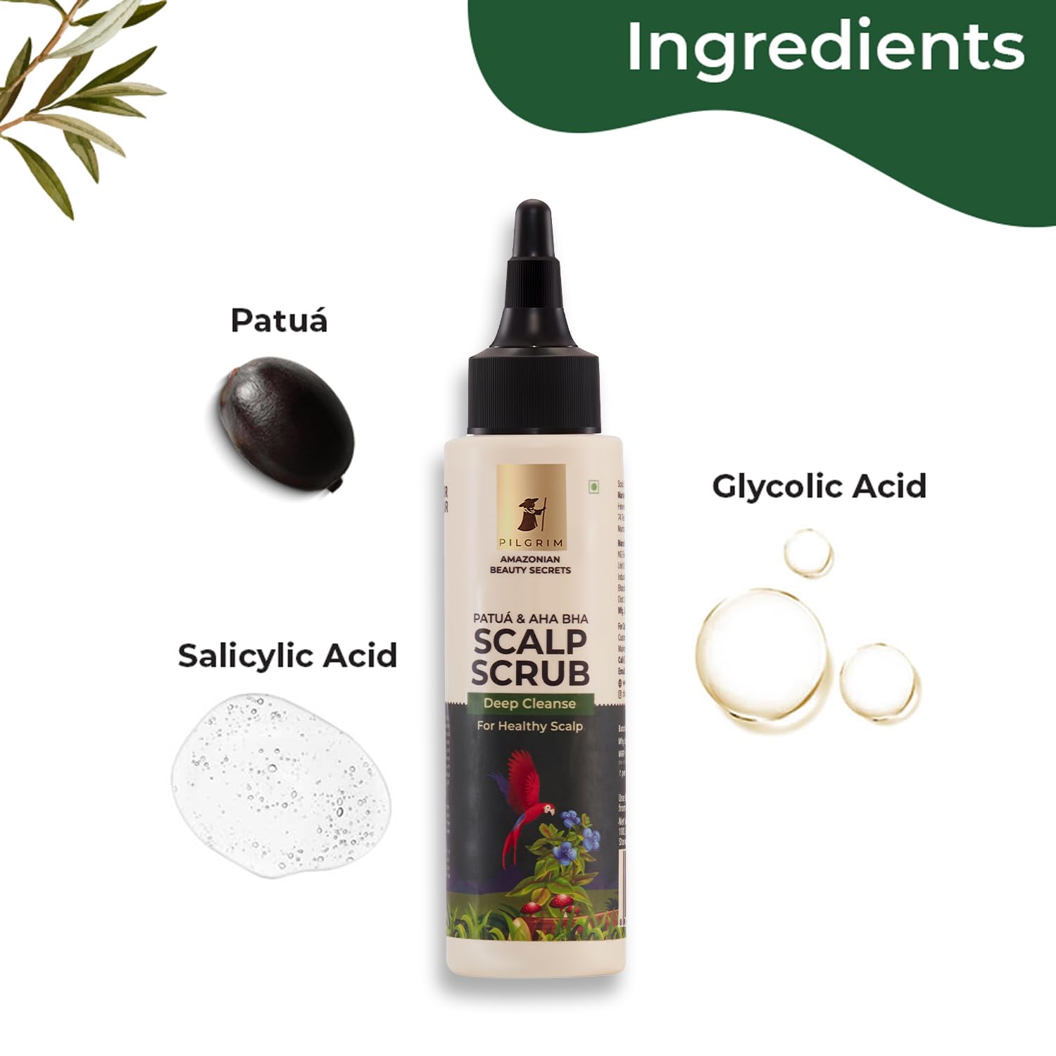 Pilgrim Cosmetics Patuá & AHA BHA Scalp Hair Scrub 100ml