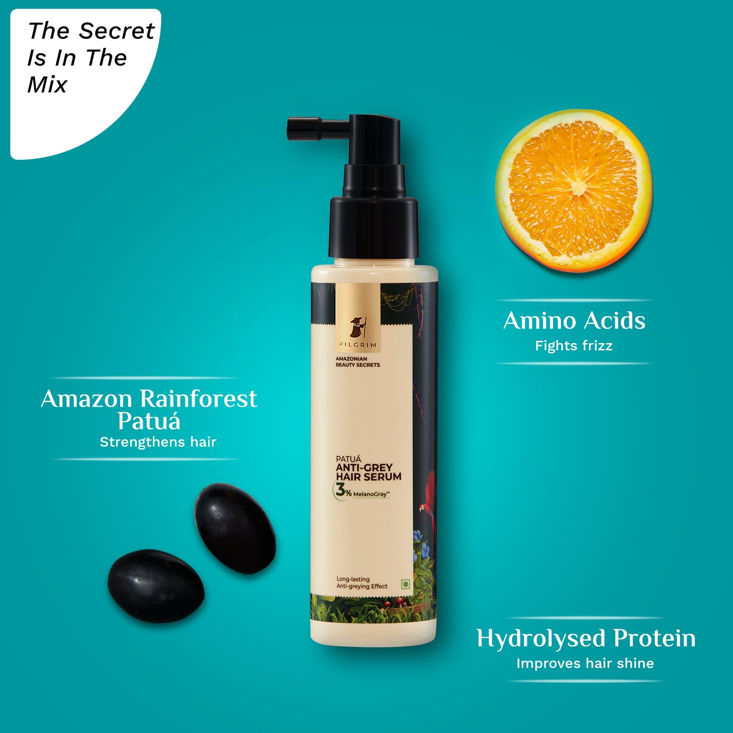 Pilgrim Cosmetics Patuá Anti-Grey Hair Serum 90ml