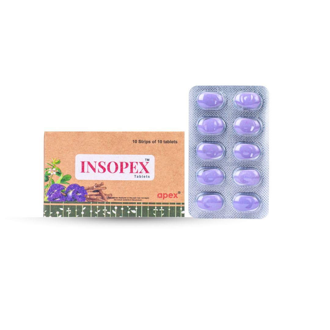 Apex Ayurvedic Insopex 5 X 10 Tablets