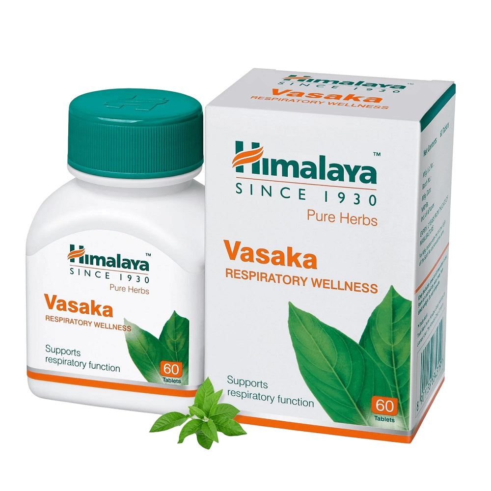 Himalaya Pure Herbs Vasaka Respiratory Wellness 60 Tablets